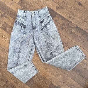 Sasson Vintage High-Waisted Acid Wash Jeans Size 8